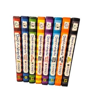 Jeff Kinney Diary of A Wimpy Kid Hardcover Set of 8 Books VGC Vol 1-6 9-10